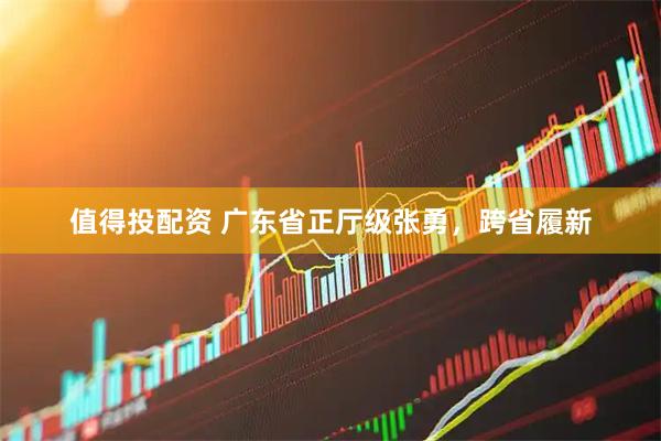 值得投配资 广东省正厅级张勇，跨省履新
