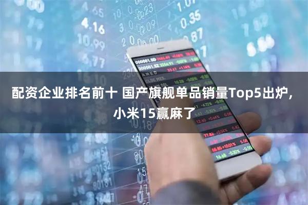 配资企业排名前十 国产旗舰单品销量Top5出炉, 小米15赢麻了