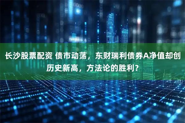 长沙股票配资 债市动荡，东财瑞利债券A净值却创历史新高，方法论的胜利？