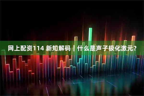 网上配资114 新知解码｜什么是声子极化激元？